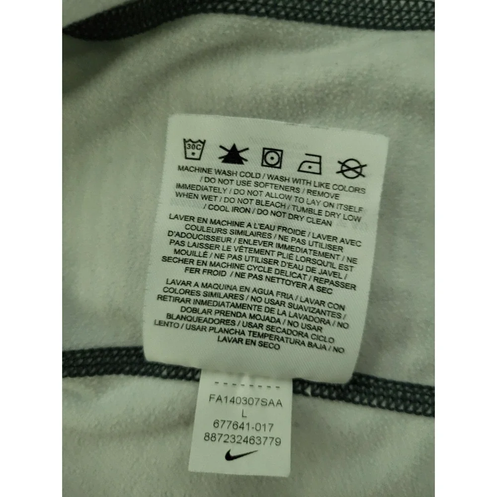 Nike Pro Combat T-Shirt Mens L Gray Dri-Fit Fitted Football Compression